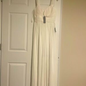 Lulu’s Ocean of Elegance Ivory Maxi Dress